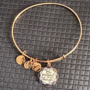 Alex and Ani Gold Charm Bracelet